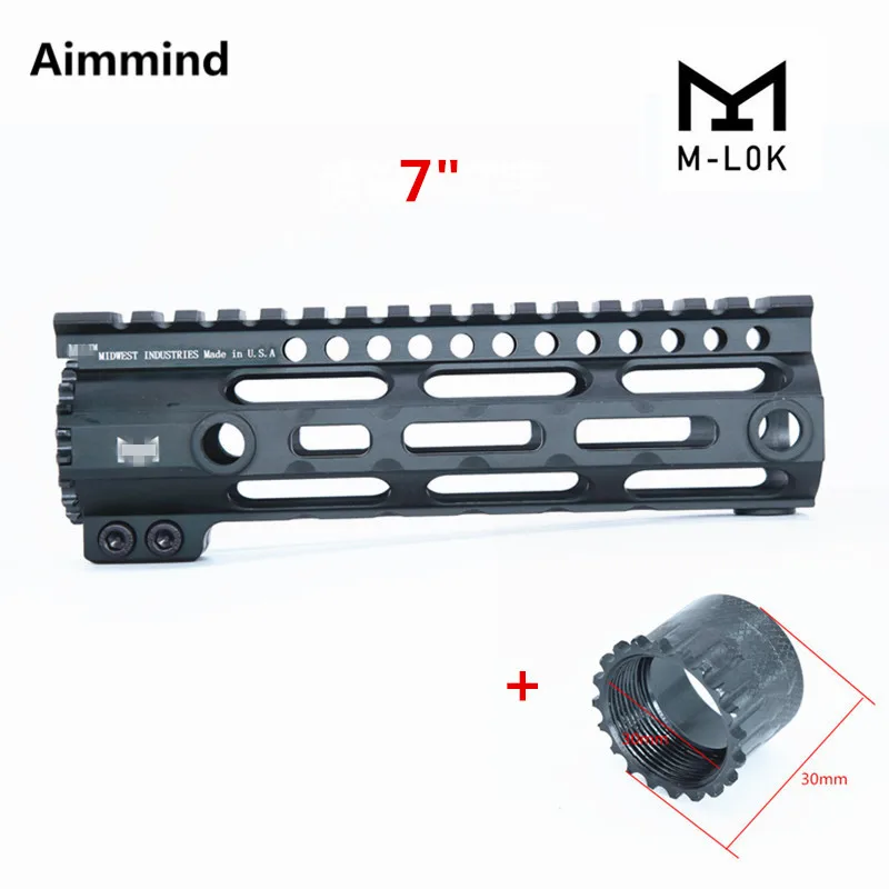 Низкая цена обработки AR-15 M4 M-LOK MLOK " дюймов Бесплатный Поплавок ствольная накладка Пикатинни рейку кронштейн