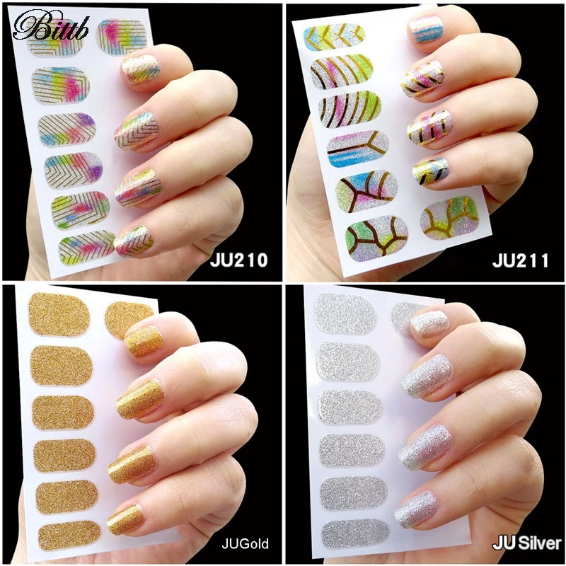 Пилочки для ногтей bittb наклейки украшения бронзирующий штамп 3D гель арт мигание