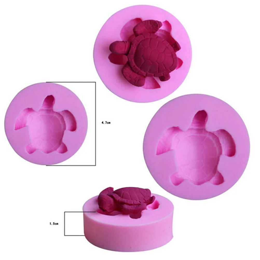 Мини инструменты для украшения торта милые 3D силиконовые формы помадки морская