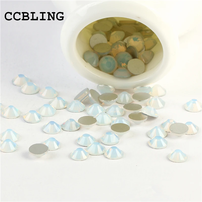 CCBLING стразы кристалл белый опал искусственный клей на не горячей фиксации ss3 ss30