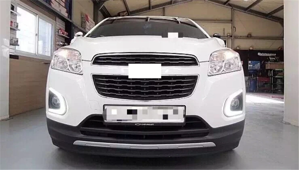 Автомобильный мигающий 1 комплект для Chevrolet Шевроле Тракс DRL Дневной ходовой свет Дневной свет с желтым сигналом поворота противотуманная фара крышка