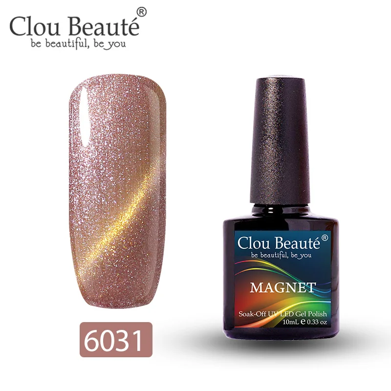 Clou Beaute Гель-лак «кошачий глаз» дизайн ногтей 10 мл Полупостоянный УФ светодиодный лак гель Дизайн ногтей замочить от покраски УФ гель лак для ногтей - Цвет: 6031