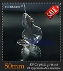 Подвесные люстры из стекла K9, подвески-призмы с кристаллами, 50 мм, 2 дюйма, # 1917A, 10 шт.
