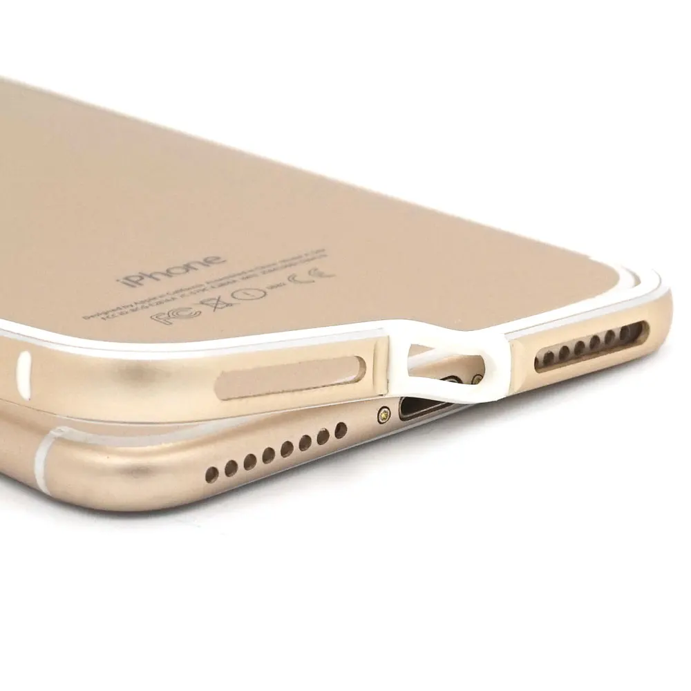 Ascromy для iPhone 7 Бампер металлический чехол алюминиевая рамка Силиконовый противоударный чехол для iPhone 8 plus 7plus 6 6S SE 5 5S аксессуары