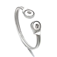 fashion interchangeable metal bangle 320 bracelet copper bangle 12mm snap button charms braceletbangles for women jewelry gift
