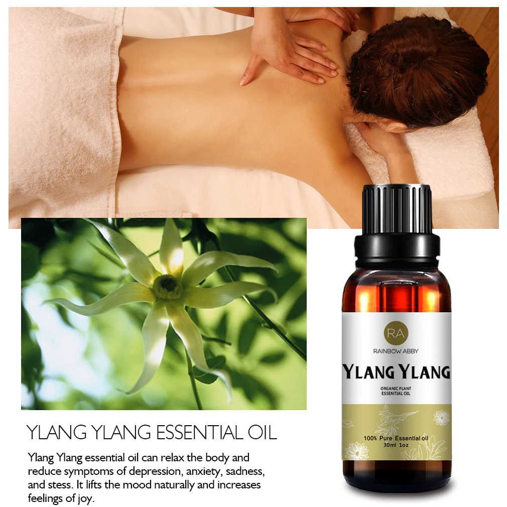 Эфирное масло на Ylang 30 мл чистое растительное для ухода за кожей водорастворимый