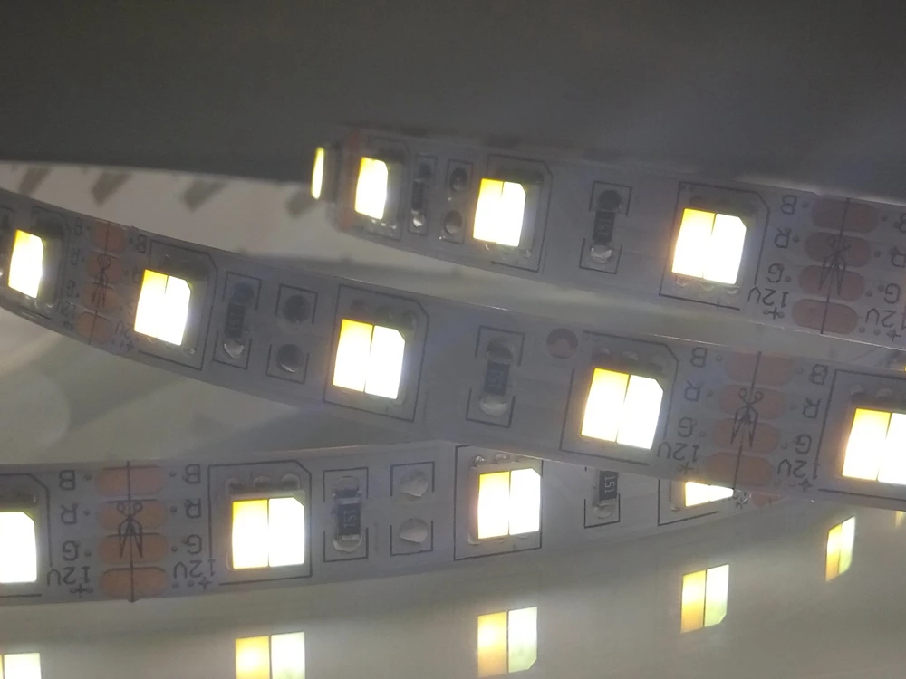 5050 Светодиодная лента CW/WW CCT светодиодная цветовая температура 5 м 2 цвета в 1Led