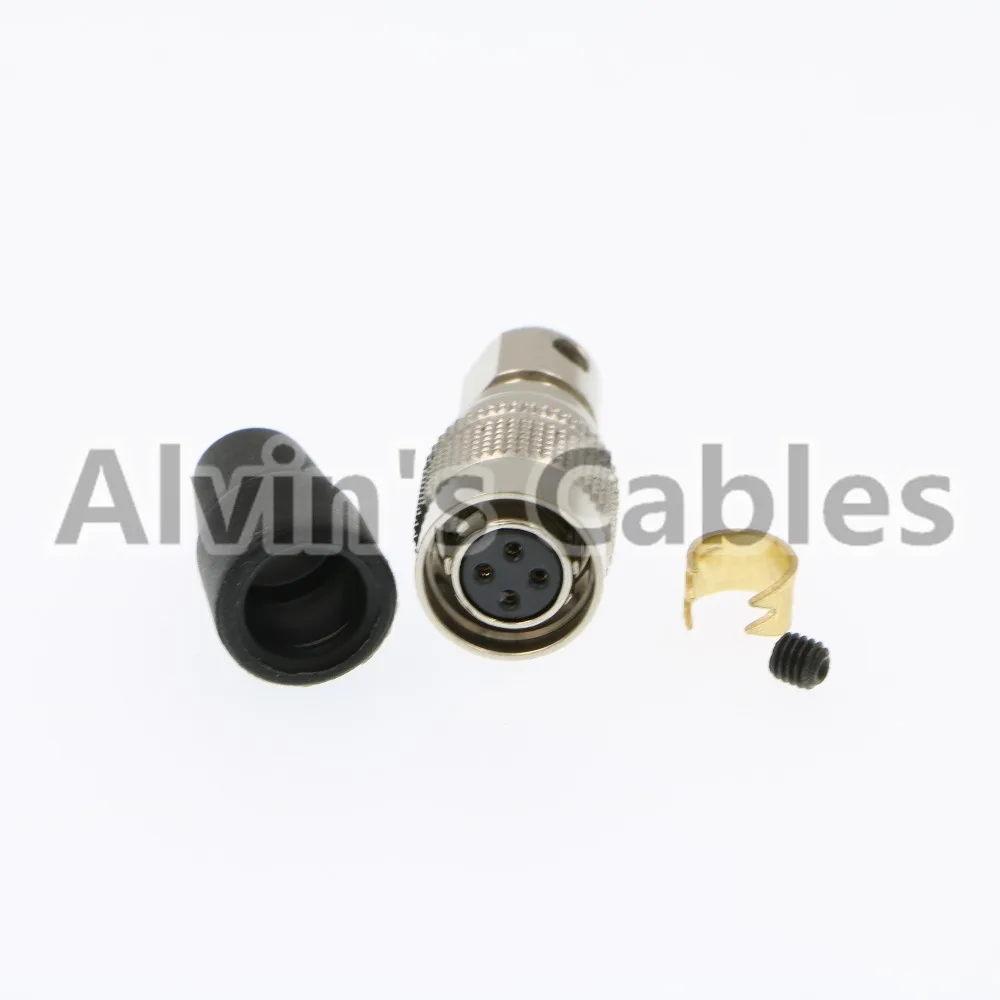 HIROSE HR10A 7P 4S 4 контактный разъем питания совместимый для CCD камер (Бесплатная доставка)|4 pin female|4 female connectorconnector