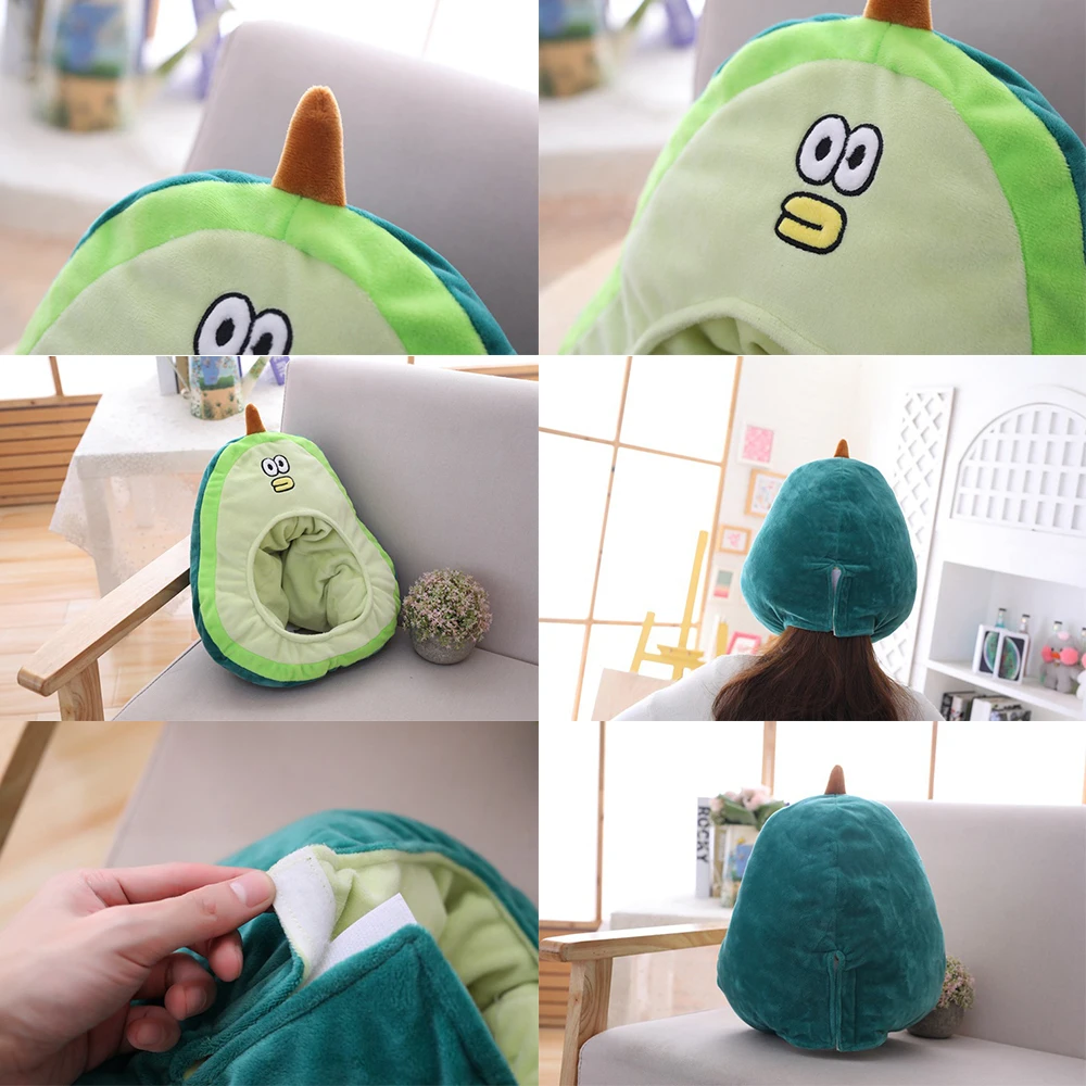 Плюшевая игрушка кукла искусственная кожа маска милая авокадо плюшевый