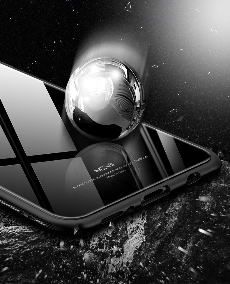 MSVII для samsung galaxy S9 Plus, чехол, тонкий чехол, силиконовая рамка+ закаленное стекло, чехол для samsung galaxy S9 S 9, задняя крышка