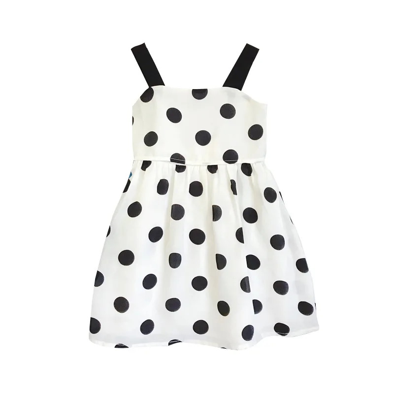 Летняя одежда 2019 семейный образ шифоновые платья в горошек для мамы и дочки