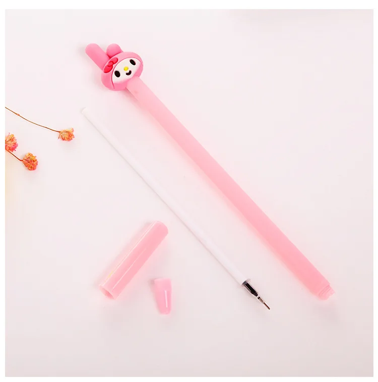 

48pcs/lot Cute Cartoon Girl Gel Pen Water Ink Signing Pen Office School Stationery Writing Tool Promotion Gift