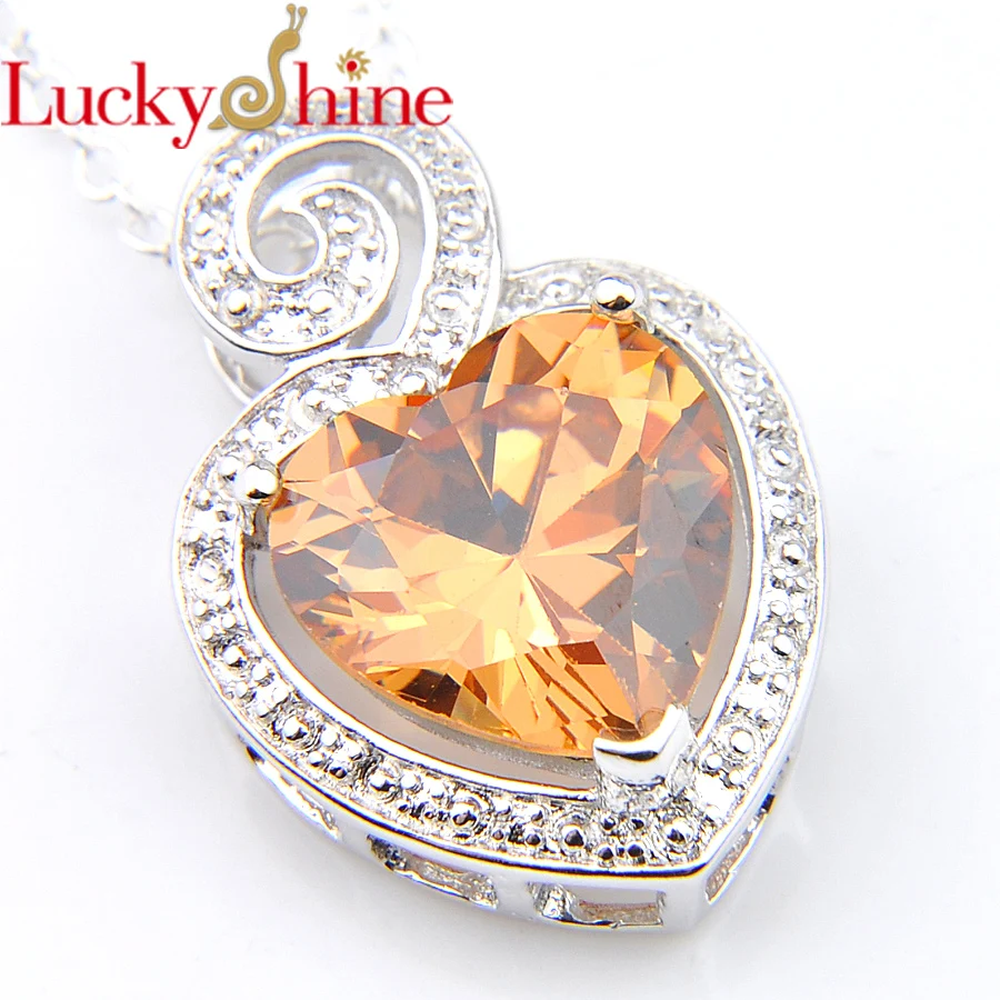 Luckyshine - 925 серебряные ожерелья подвески женские подарки многоцветные с