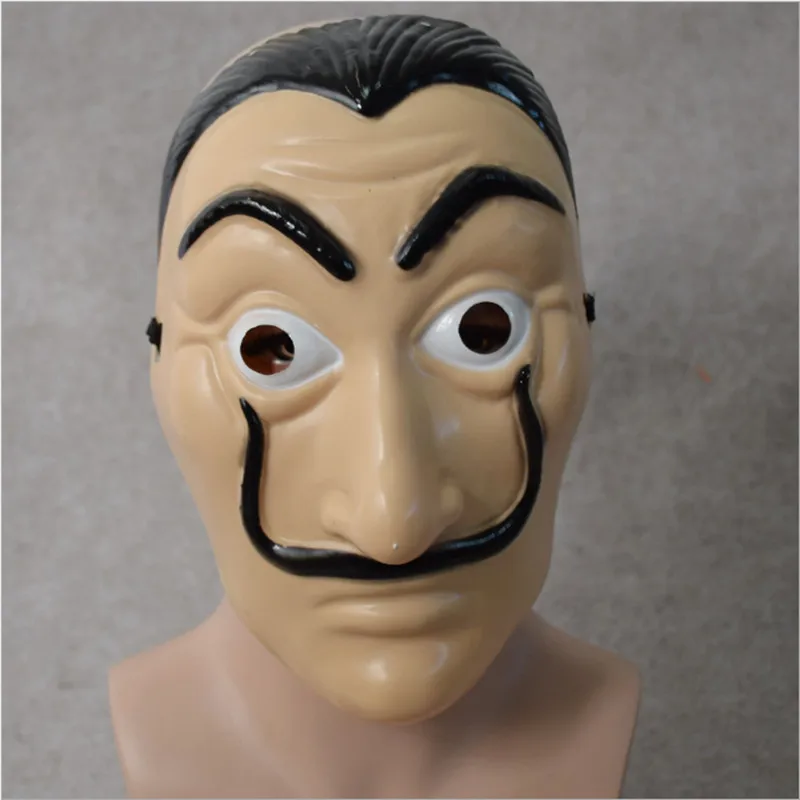 Dali пластиковая маска для хеллоуина бумажный дом La Casa De Papel украшение косплея