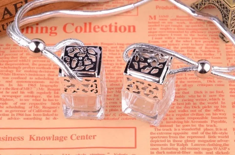 10 шт./партия стеклянная бутылка для автомобиля духи пустая парфюма Золотое и