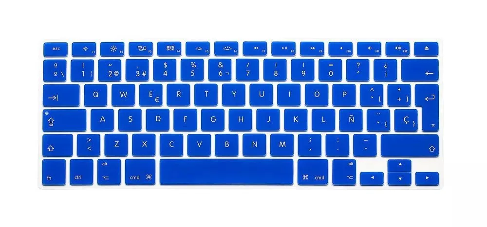 Новые силиконовые испанские буквы, клавиатура, чехол для Macbook Air Pro retina 13 15 17, протектор для Mac book, клавиатура, испанская, европейская