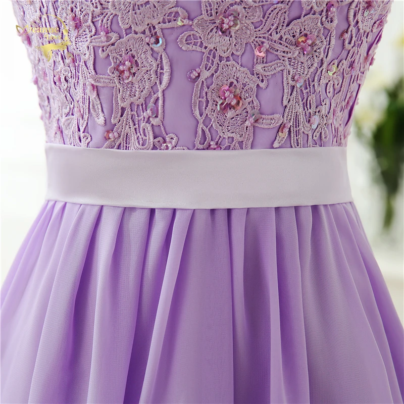 Robe De Soiree, Длинные вечерние платья с коротким рукавом, Abendkleider, кружевные вечерние платья, розовое, синее, красное, сиреневое, фиолетовое платье OL33012