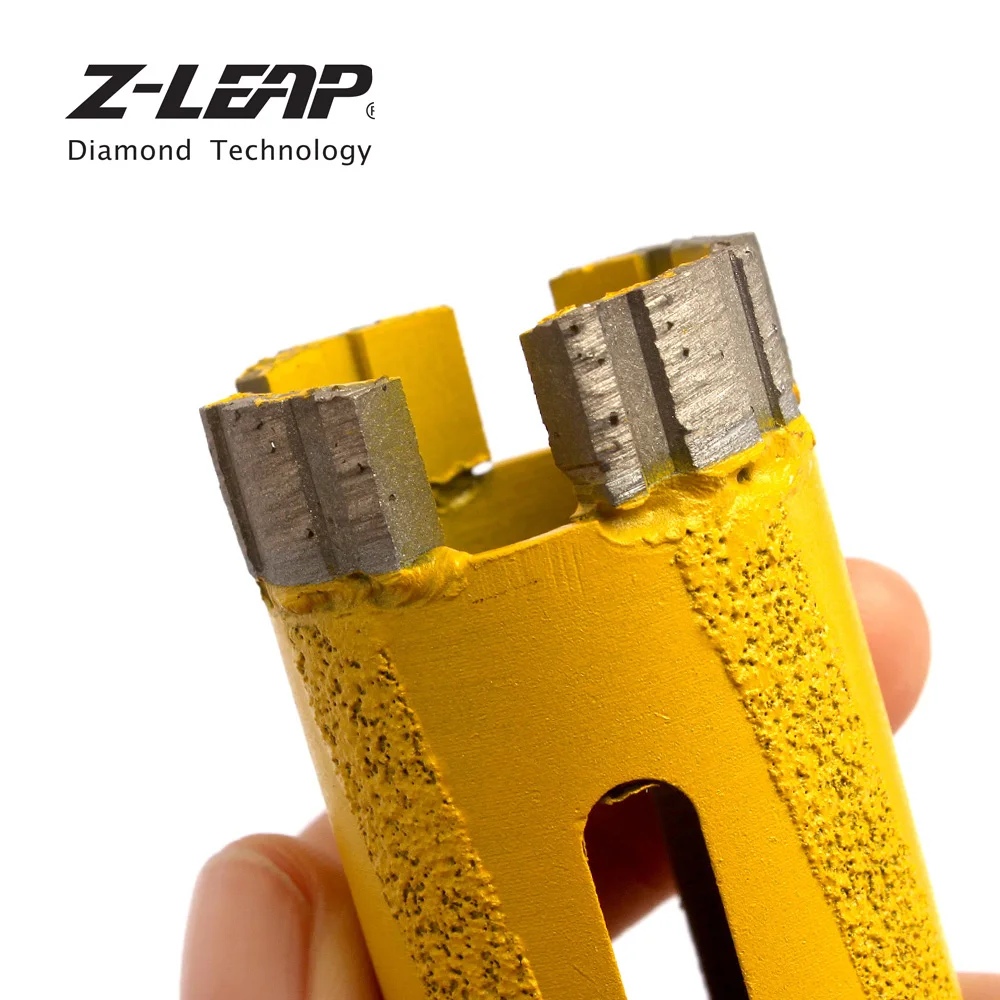 Z-LEAP, маленького размера, круглой формы с диаметром 32 мм Кольцевая пила 1-1/" Алмазные сухие коронка с вакуумной пайки защиты для Гранит Мрамор сверление камня резки M14 нить
