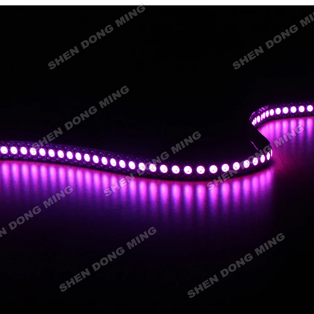 Пиксельная Светодиодная лента WS2812 RGB не водонепроницаемая ip 22 5 м В 144 СВЕТОДИОДА/м