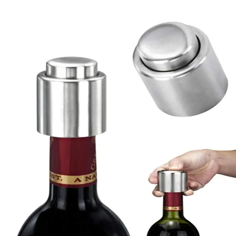 New Handy Stainless Steel Vacuum Wine Bottle Stopper Plug Cap Pump Sealer MAL999 | Дом и сад