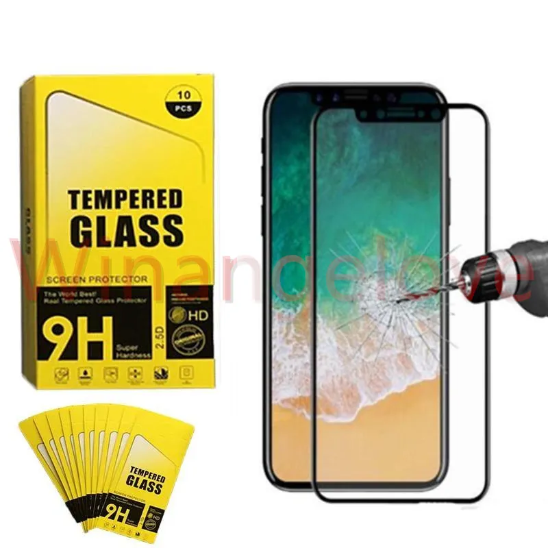 Закаленное стекло 3D для Iphone X 8 защита экрана с полным покрытием дизайн из