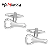 memolissa 3 pairs formal bottle opener cufflinks for mens suits buttons geometric wedding french grooms cufflinks jewelry gifts