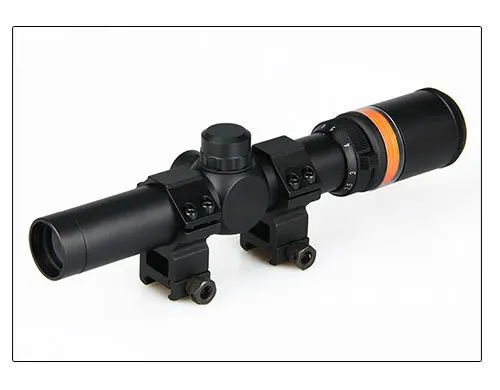 1.5-6x24 rifle scope with red fiber sight optical air rifles guns riflescopes hunting gz10264 | Спорт и развлечения