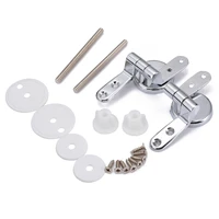 mayitr 2pcs zinc alloy toilet seat hinge chrome sturdy replacement repair tool kit with fittings screws for toilet accessories