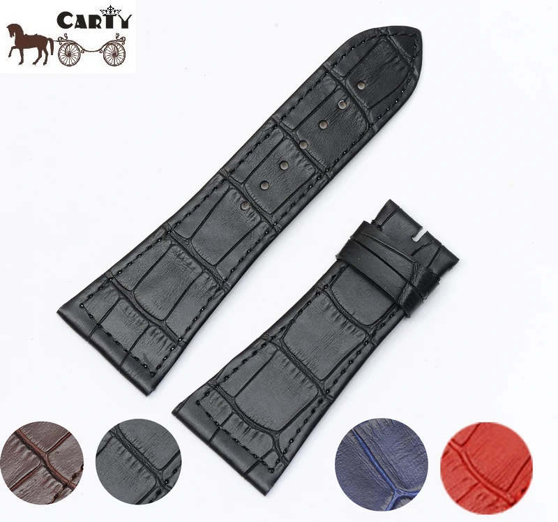 Ремешок для часов Carty из телячьей кожи ремешок F. M MASTER квадратный длинный остров 23
