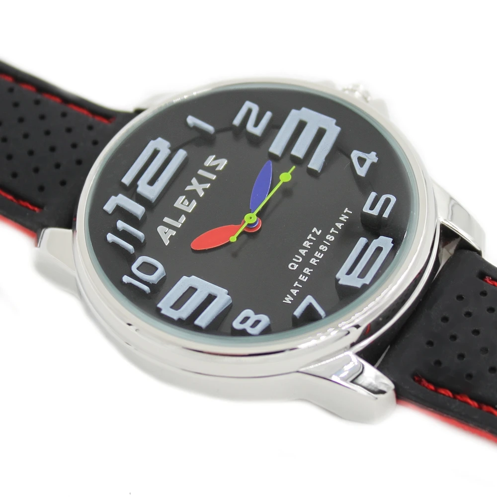 Алексис унисекс Аналоговые кварцевые круглые наручные часы Япония PC21J механизм