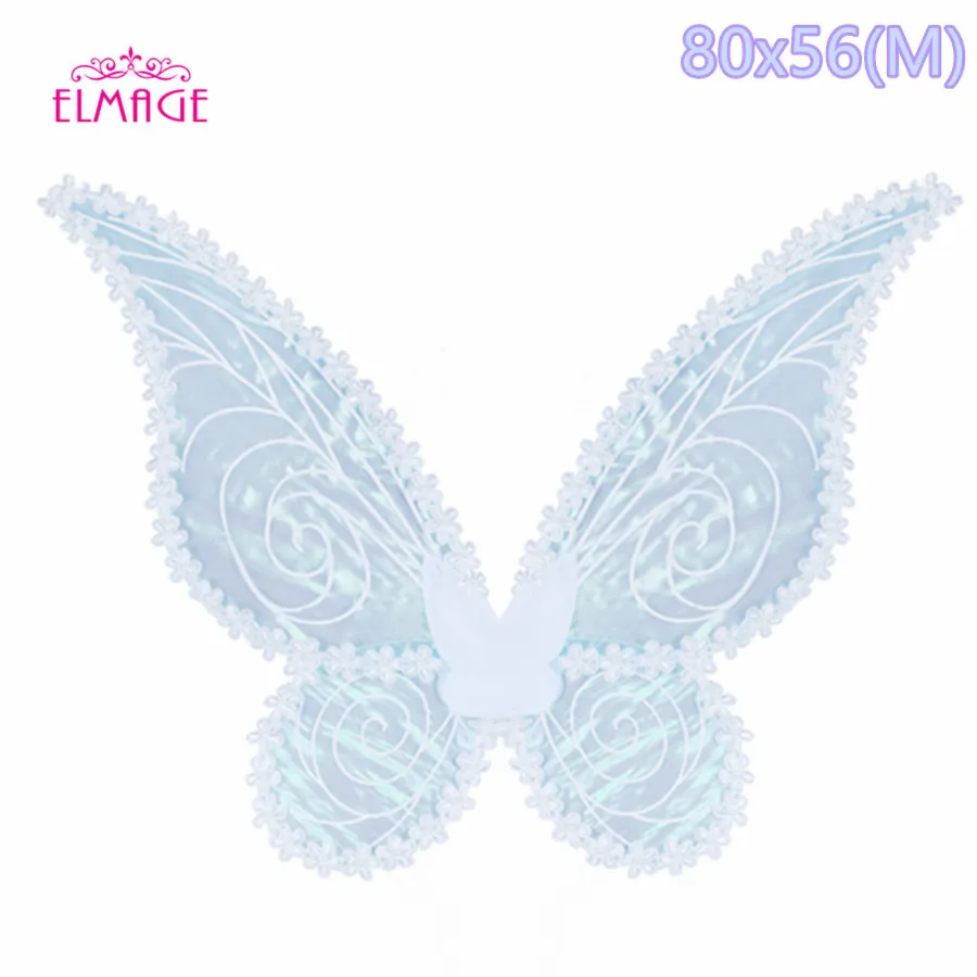 white 80x56(M) Рождественский ангел, бабочка, цветок, волшебные крылья, реквизит для сцены, карнавальный костюм, крылья АНГЕЛОВ Виктории, тайна - Цвет: white 80x56(M)