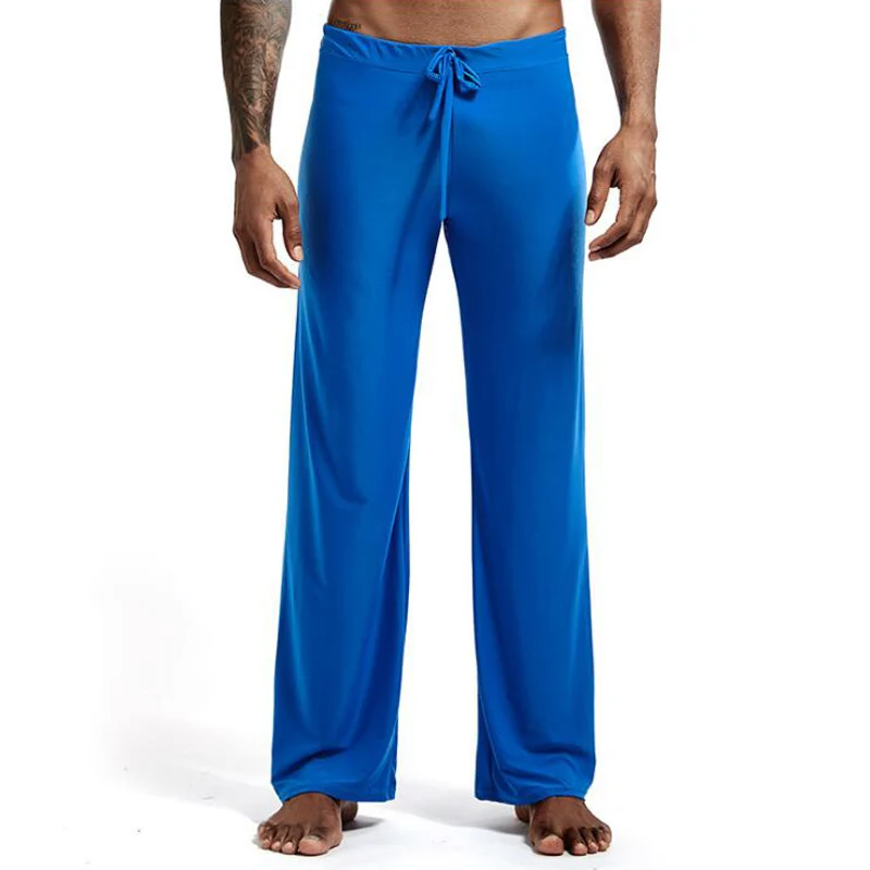 Мужские штаны для йоги с низкой посадкой свободные Tai Chi мешковатые Длинные
