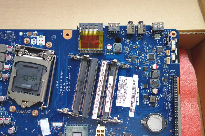 Материнская плата For Lenovo B520 CIH67S H67 PLA00 LA-6951P без порта для телевизора.