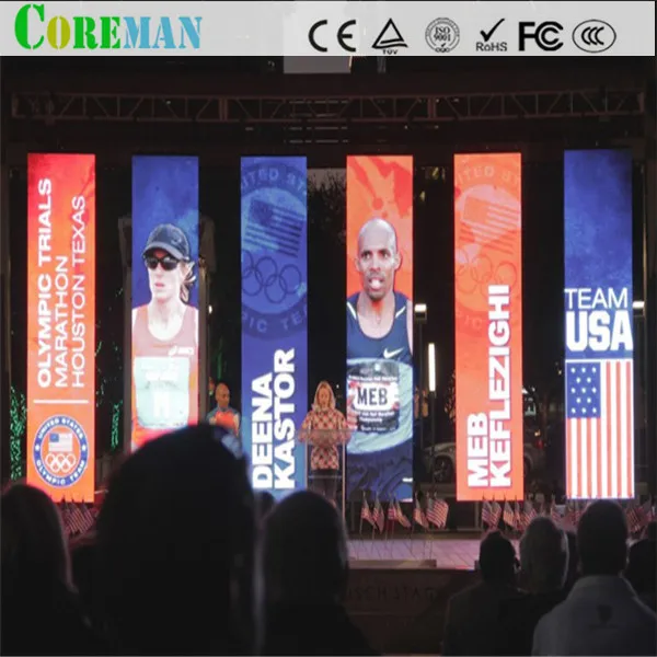 P4 Светодиодная панель экрана для помещений Гибкая светодиодная видеостена p5 p4