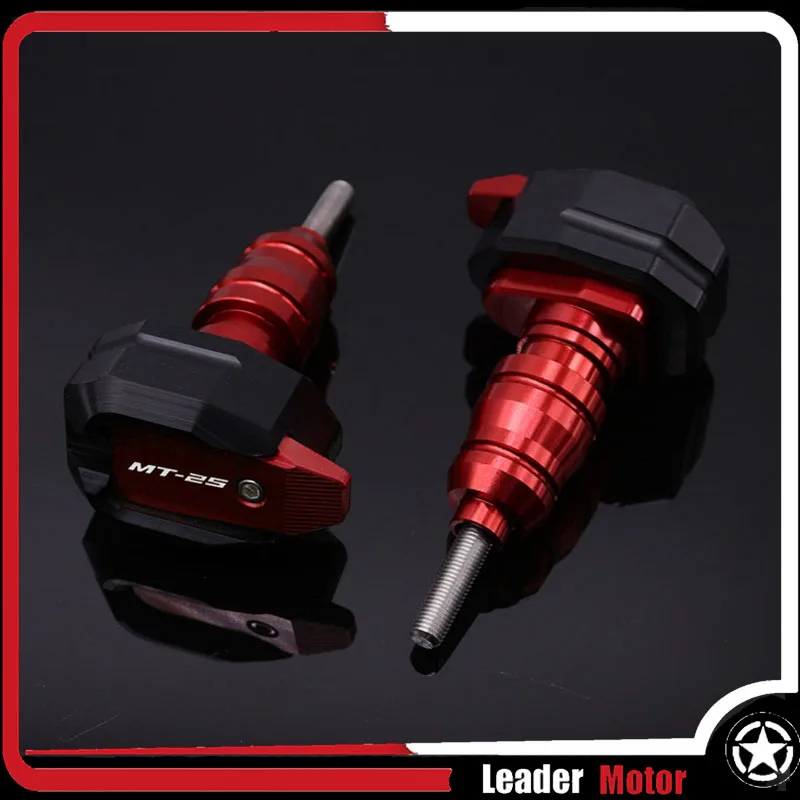 Red logo (MT-25) Подходит для YAMAHA MT-03 MT-25 YZF-R3 YZF-R25 YZF R3 YZF R25 защита от падения рамки слайдер обтекателя гвардии Анти ночлега протектор - Цвет: Red logo (MT-25)