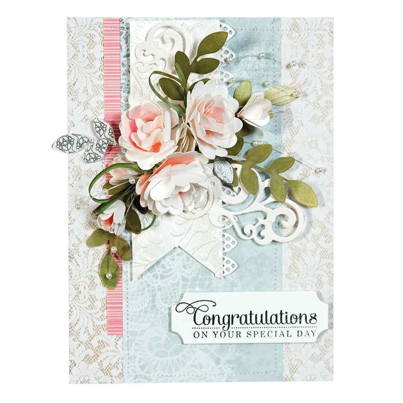 Eastshape Цветочные штампы декоративные металлические Вырубные для скрапбукинга