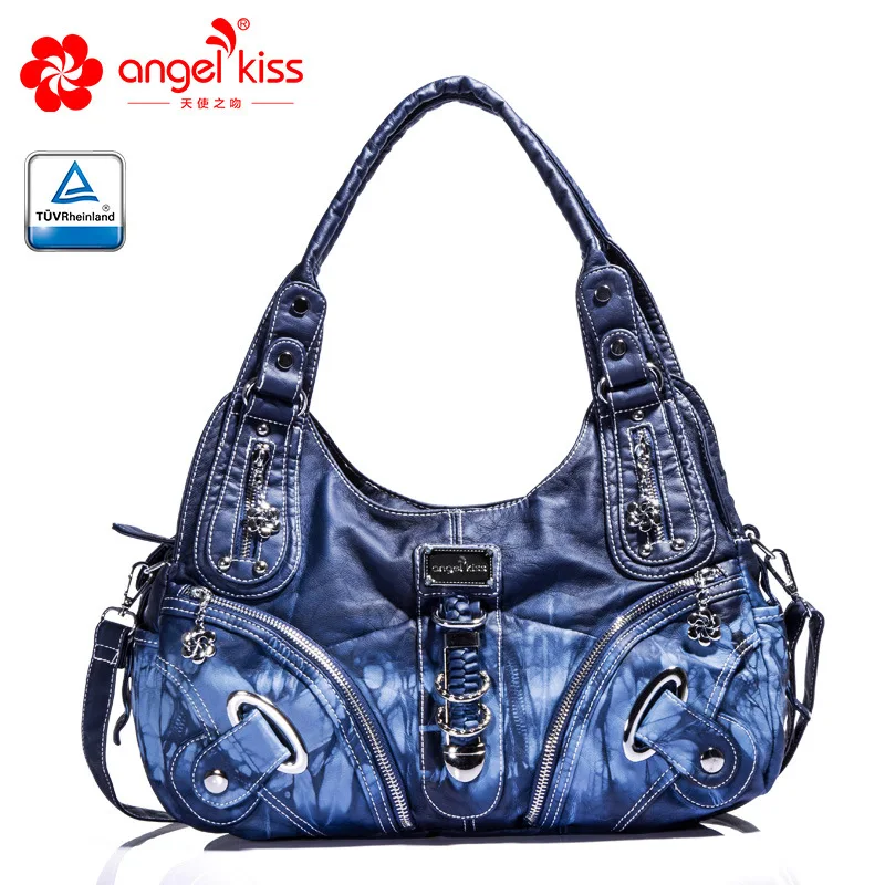 Angelkiss новый дизайн женская сумка Хобо высокого качества из искусственной кожи