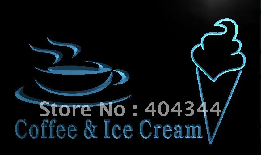 

LK711- Coffee Ice Cream Cafe Gift LED Neon Light Sign home decor crafts