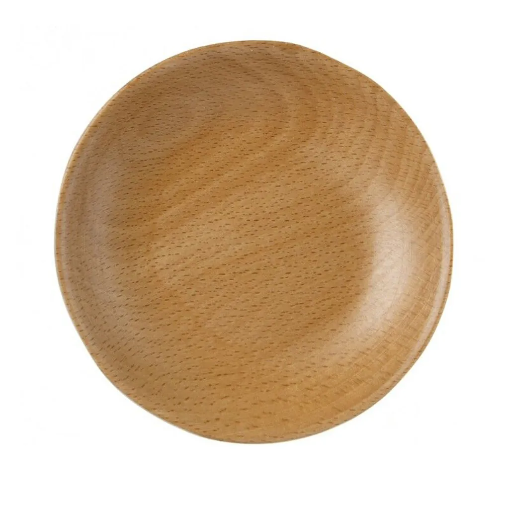 Новинка 2019 деревянные круглые тарелки фруктовый торт чай кофе десертная тарелка
