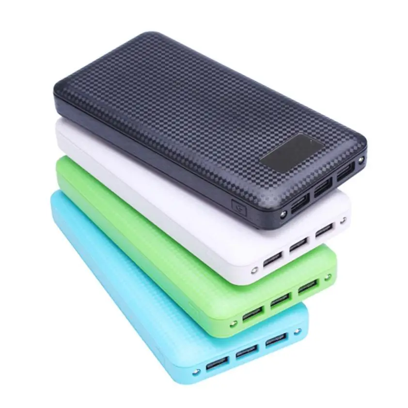 HIPERDEAL 5 в 2 1 а 3 USB 7X 18650 DIY Мобильный блок питания комплект зарядное устройство