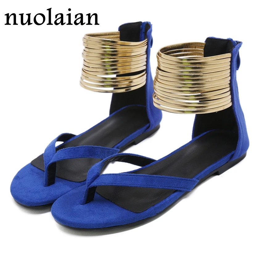

Womens Summer Sandal Shoes Dress Party Rome Sandals Woman Flip Flops Spring Shoe Ladies Chaussure Flats Gladiator Flat Sandals