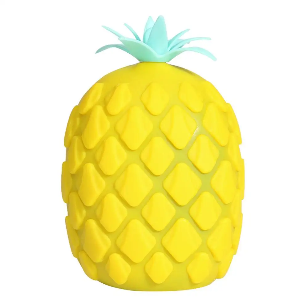 Lovely Pineapple Silicone Massage Bath Brush Face& Body Scrub Tool soft Silicone Massage Bath Brush Bathroom Accessories BB4 - Цвет: B