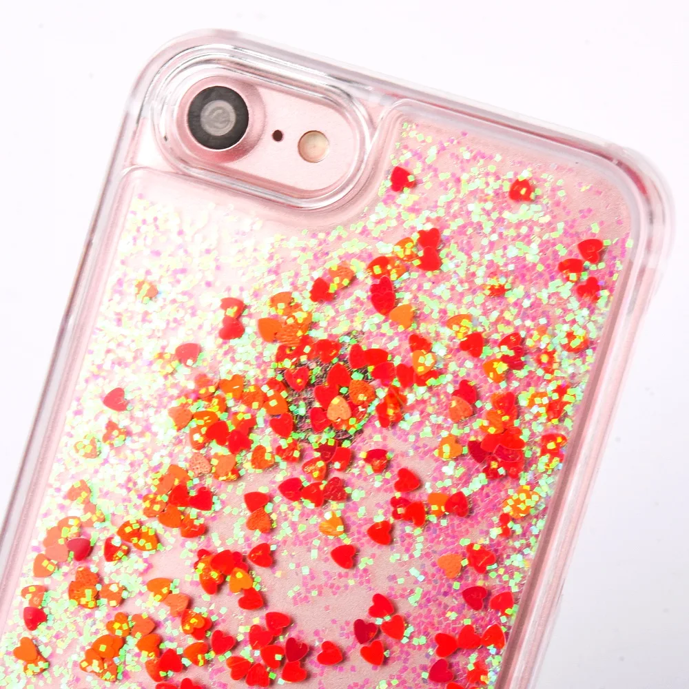 Diamond on side Bling Liquid Quicksand Soft Cases for iPhone 7 Plus 6S 6 Se X | Мобильные телефоны и аксессуары