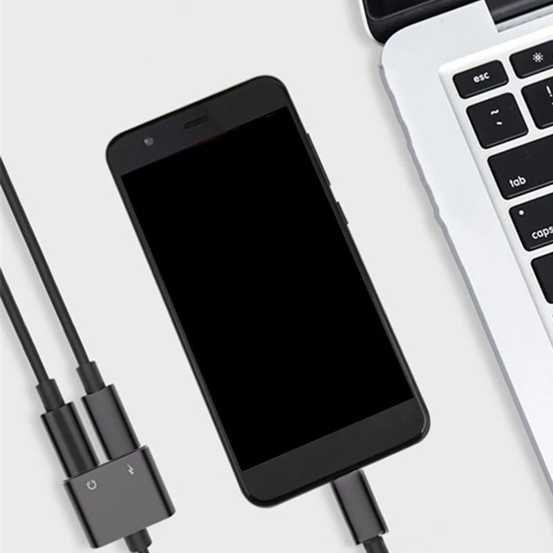 2 в 1 Тип-C до 3,5 мм разъем для наушников Aux конвертер Usb Тип C адаптер Зарядное устройство аудио кабель для samsung для Xiaomi для huawei