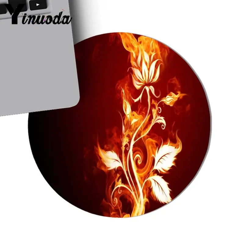 20x20cm Yinuoda дизайн Огненный Цветок гитара коврик для мыши игровая мышь колодки Аниме Коврик для мыши и клавиатура Коврик Настольный Коврик Противоскользящий коврик для мыши - Цвет: 20x20cm