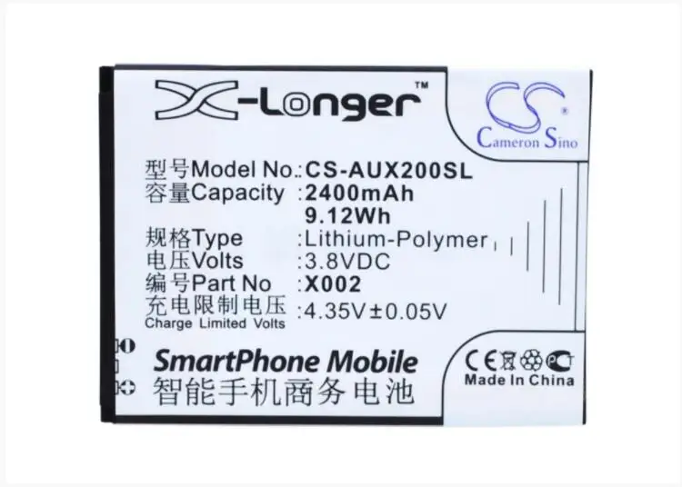 Аккумулятор Cameron Sino 2400mAh для ASUS Pegasus X002 X003 Mobile аккумулятор смартфона|Аккумуляторы