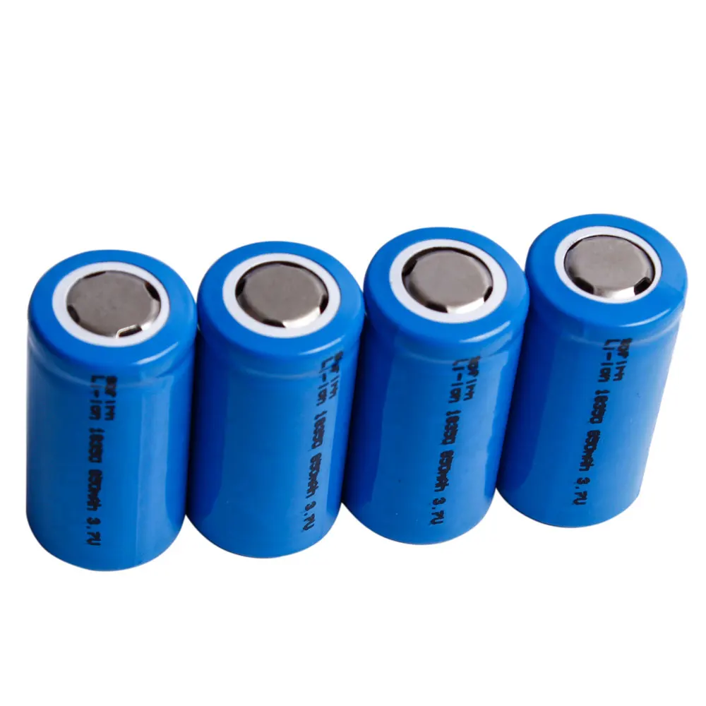 4pcs flat top Sofirn перезаряжаемая батарея 18350 литиевая батарея 3,7 в 850 мАч ICR 18350 Аккумулятор с кнопкой сверху или с плоским верхом - Цвет: 4pcs flat top