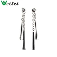 wollet jewelry black cool titanium earring for women ladies