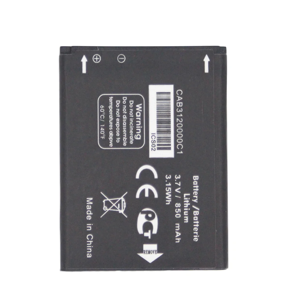 20 шт./лот CAB23A0000C1 850 мАч аккумулятор для мобильного телефона TCL / Alcatel OT710 OT 800 OT880a