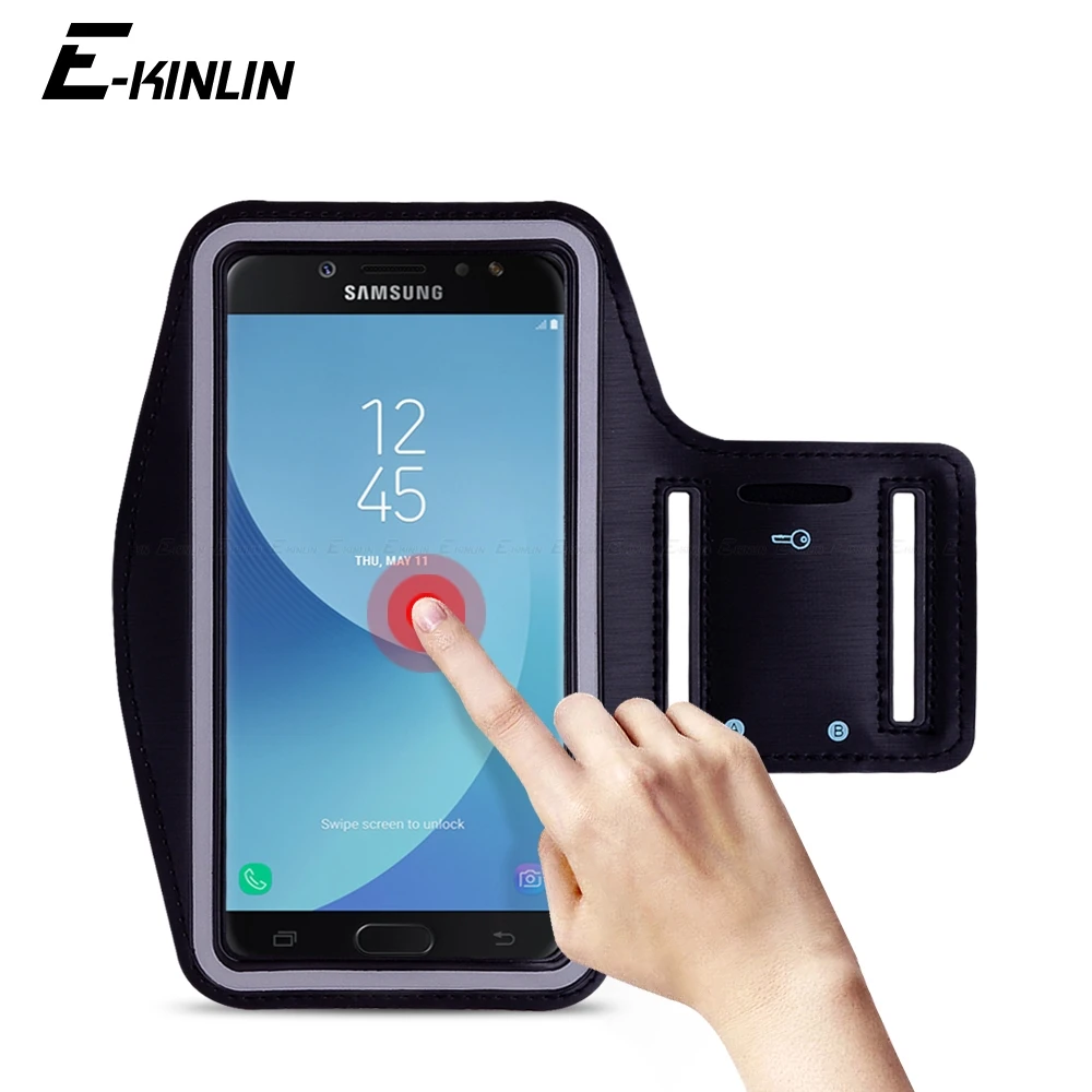 Чехол держатель для телефона спортивной тренировки и бега чехол Samsung Galaxy J8 J7 J6 J5 J4